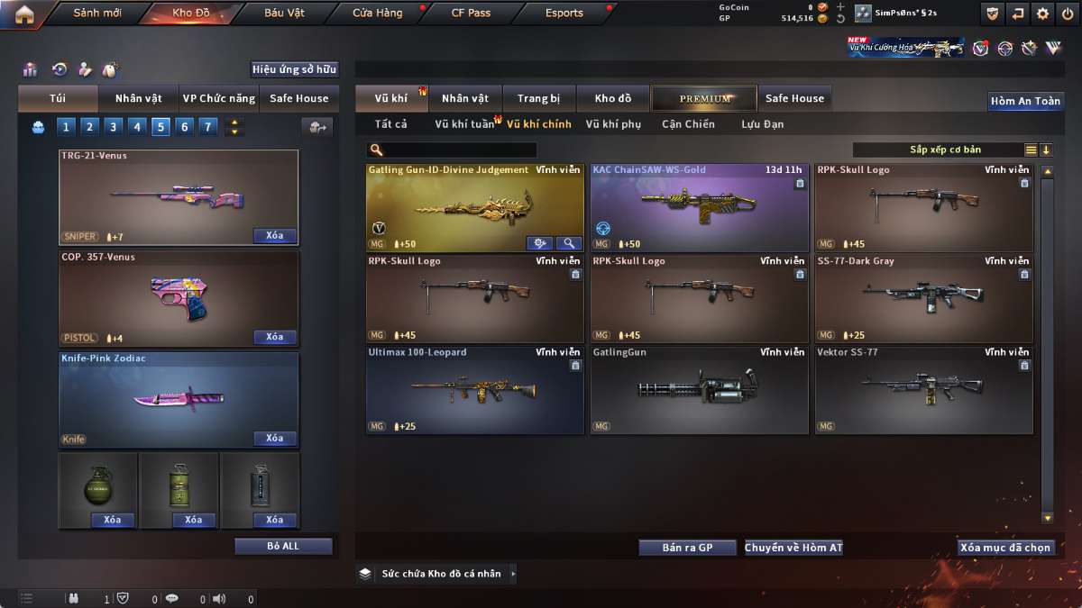 shop acc cf uy tin gia re